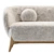 Faux Fur Tilar Sofa White 3D model small image 5