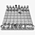 Wooden Chess Boards Set 3D model small image 4