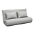 Modern Grey Fabric Sleeper Sofa 3D model small image 1