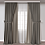 Elegant Curtain A234 with Versatile Export Options 3D model small image 1