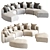 Modern Ditre Italia Loman Sofa 3D model small image 1