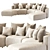 Modern Ditre Italia Loman Sofa 3D model small image 4