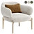 Elegant Mareli Armchair  Comfortable Beauty 3D model small image 1