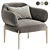 Elegant Mareli Armchair  Comfortable Beauty 3D model small image 3