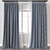 Elegant 3D Curtain Model 3D model small image 1