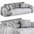 Elegant Quentin Sofa in 3D 3D model small image 3