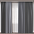 Modern 3D Curtain Model FBX 3D model small image 1