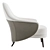 Contemporary Minotti Angie Armchair in V-Ray 3D model small image 4