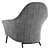 Contemporary Minotti Angie Armchair in V-Ray 3D model small image 6