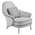 Contemporary Minotti Angie Armchair in V-Ray 3D model small image 7