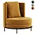 Luxury Estee Armchair Furniture Millimeters 3D model small image 2