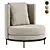 Luxury Estee Armchair Furniture Millimeters 3D model small image 3