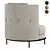 Luxury Estee Armchair Furniture Millimeters 3D model small image 4