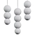LILLA BLACK Pendant Lamp Set 3D model small image 2