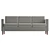 Hana Upholstered Sofa, Real Size 3D model small image 2