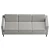 Hana Upholstered Sofa, Real Size 3D model small image 3
