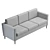 Hana Upholstered Sofa, Real Size 3D model small image 6