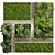 Wooden Frame Moss Vertical Wall Garden 3D model small image 3