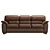 Modern Upholstered Sofa Set 3D model small image 2