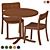 PASTIS Dining Set 3D Model 3D model small image 1