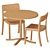 PASTIS Dining Set 3D Model 3D model small image 4