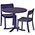 PASTIS Dining Set 3D Model 3D model small image 5
