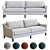 Modern Fabric Keely Sofa 3D Model 3D model small image 1