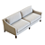 Modern Fabric Keely Sofa 3D Model 3D model small image 3