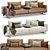 Flexform Campiello Sofa: 2 Colors 3D model small image 1