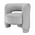 Soft Wool Chair Pecola 3D model small image 3