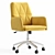 Shannon Office Chair Yellow 3D model small image 1