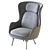 Modern Ro Easy Chair Design 3D model small image 4