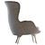 Modern Ro Easy Chair Design 3D model small image 6