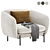 Modern Comfort Armchair by True Design 3D model small image 1