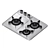 SK Magic Gas Cooktop - Trio 3D model small image 2