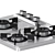 SK Magic Gas Cooktop - Trio 3D model small image 4