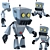 Walking Robot Model Kit 3D model small image 1