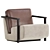 Franck Cuir Armchair Collection Highlight 3D model small image 1