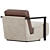 Franck Cuir Armchair Collection Highlight 3D model small image 4