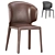 Sleek Cobain Dining Chair Elegance 3D model small image 1