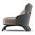 Tusski Premium Designer Armchair 3D model small image 3