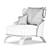 Tusski Premium Designer Armchair 3D model small image 7