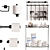 Wasserkraft Bathroom Accessories Set 3D model small image 5