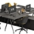 Office Essentials Set - Ergonomic Furniture 3D model small image 4