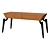 Mid-Century Writing Desk with Drawers 3D model small image 1