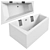 Riho Doppio Acrylic Bath 180x130 3D model small image 1