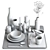 Modern Tableware RPM_01 Set 3D model small image 2