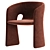 Elegant Celeste Dining Chair Roche Bobois 3D model small image 4