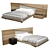 Contemporary Bed Tokyo Collection 3D model small image 1
