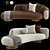 Modern 3D Suspence Sofa Design 3D model small image 2